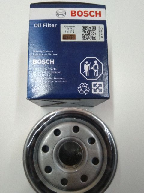 Lọc nhớt Bosch lắp cho Toyota Altis, Camry, Zace lọc cốc mã 0986AF1043
