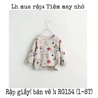 RG134_Rập giấy may áo dài tay bé gái