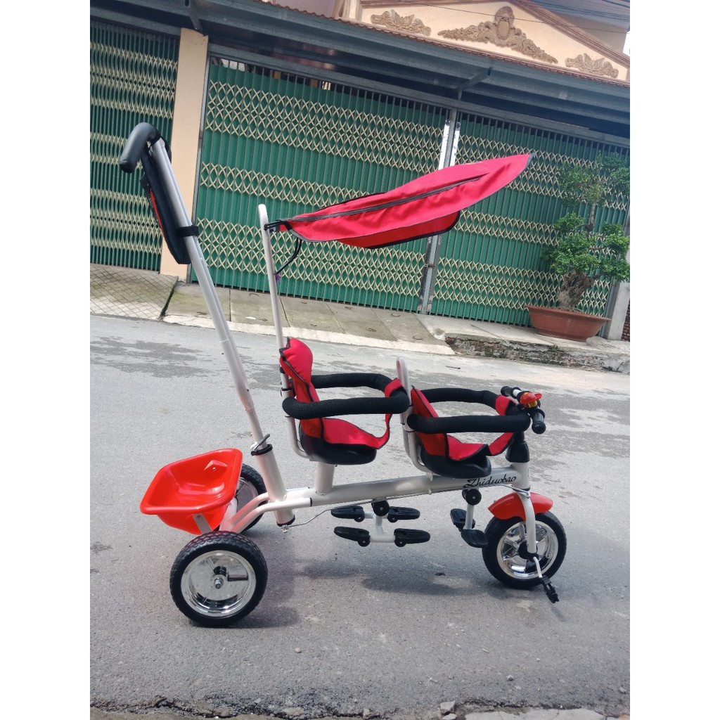 XE ĐẨY ĐÔI CHO 2 BÉ 8 THÁNG TỚI 4 TUỔI