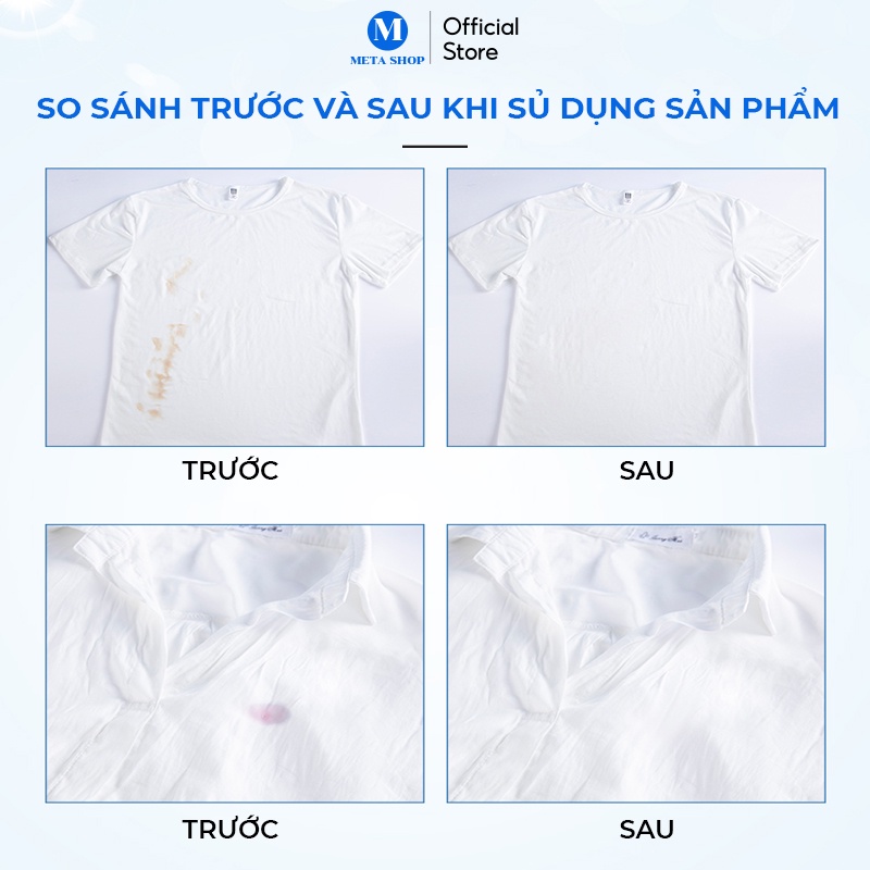 Viên Tẩy Trắng Quần Áo Nhật Bản Kinbata - Thuốc tẩy trắng, làm sáng quần áo bị ố vàng, vết bẩn khó giặt - Meta Shop