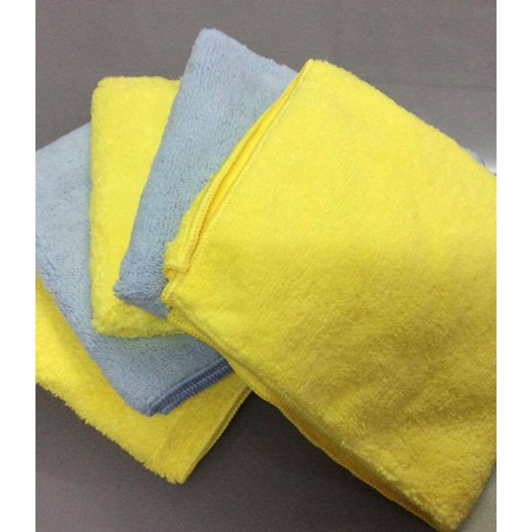 Bộ 4 khăn lau xe hơi  Microfiber Siêu Mền, Thấm Hút Nước
