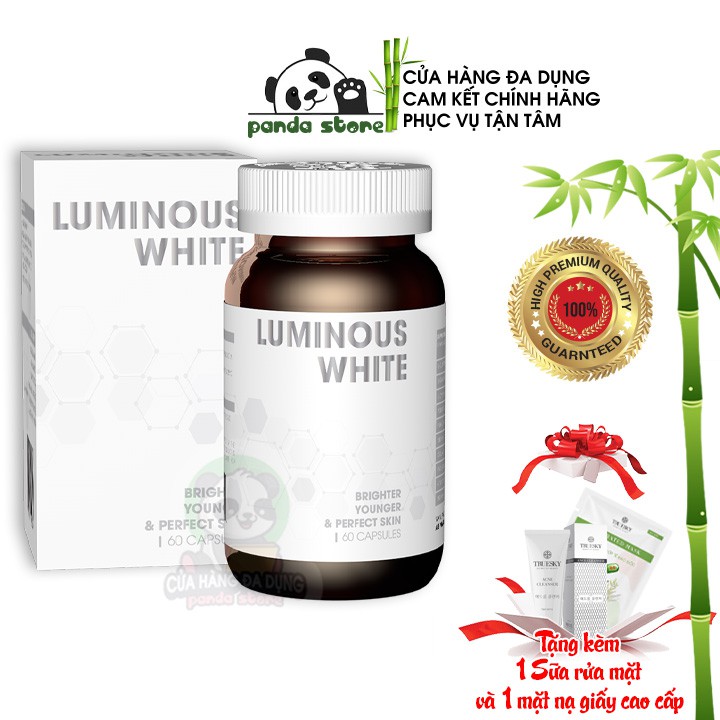 Viên uống trắng da chống nắng Luminous White USA bổ sung Glutathione và Collagen đẹp da giảm nám tàn nhang do nội tiết | Thế Giới Skin Care