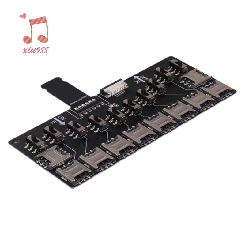 Đầu đọc thẻ SIM 10 khe cho iPhone5/6/7/8/X