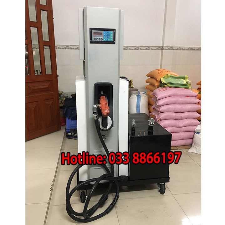 Trụ bơm xăng dầu cấp phát kèm bồn chứa xăng dầu 200 lít