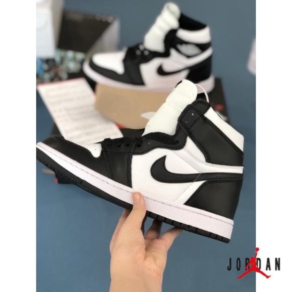 🔥giayvadep🔥Giày thể thao Jordan cao cổ đen trắng, Giày air Jodan 1 high panda cao cổ nam nữ dễ phối đồ cực hot Full Box
