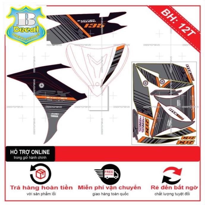 ( Quí khách vui lòng mang ra tiệm cho thợ dán ) Tem EX 2011 SỌC [Bi Decal]