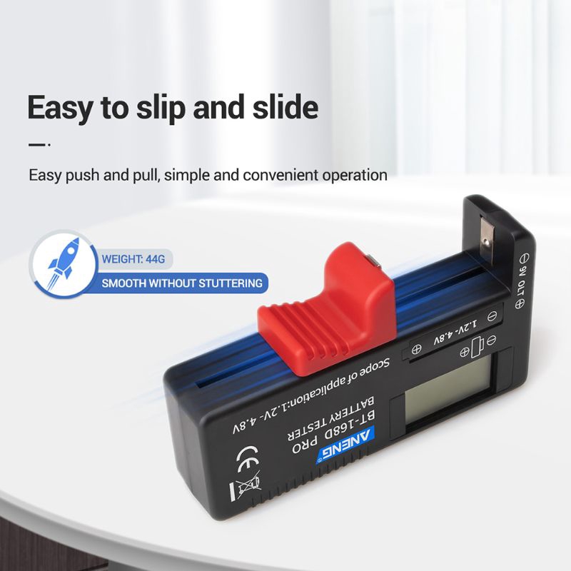 Máy Thử Pin Bt168 Pro 9v 3.7v 1.5v Aa Aaa C D 18650