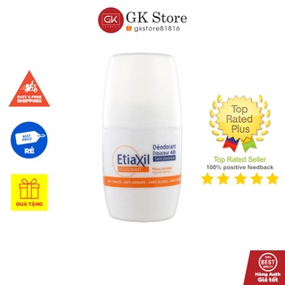 Lăn Khử Mùi Không Muối Nhôm- Etiaxil Déodorant Douceur 48H Sans Aluminium