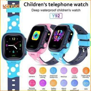 Đồng hồ định vị Y92 Chống Nước IP67, LBS định vị WIFI, Đồng Hồ Thông Minh Gọi SOS, Theo Dõi Trẻ Em