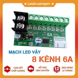 Mạch led vẫy 8 kênh 6A - 4U điều khiển biển led vẫy
