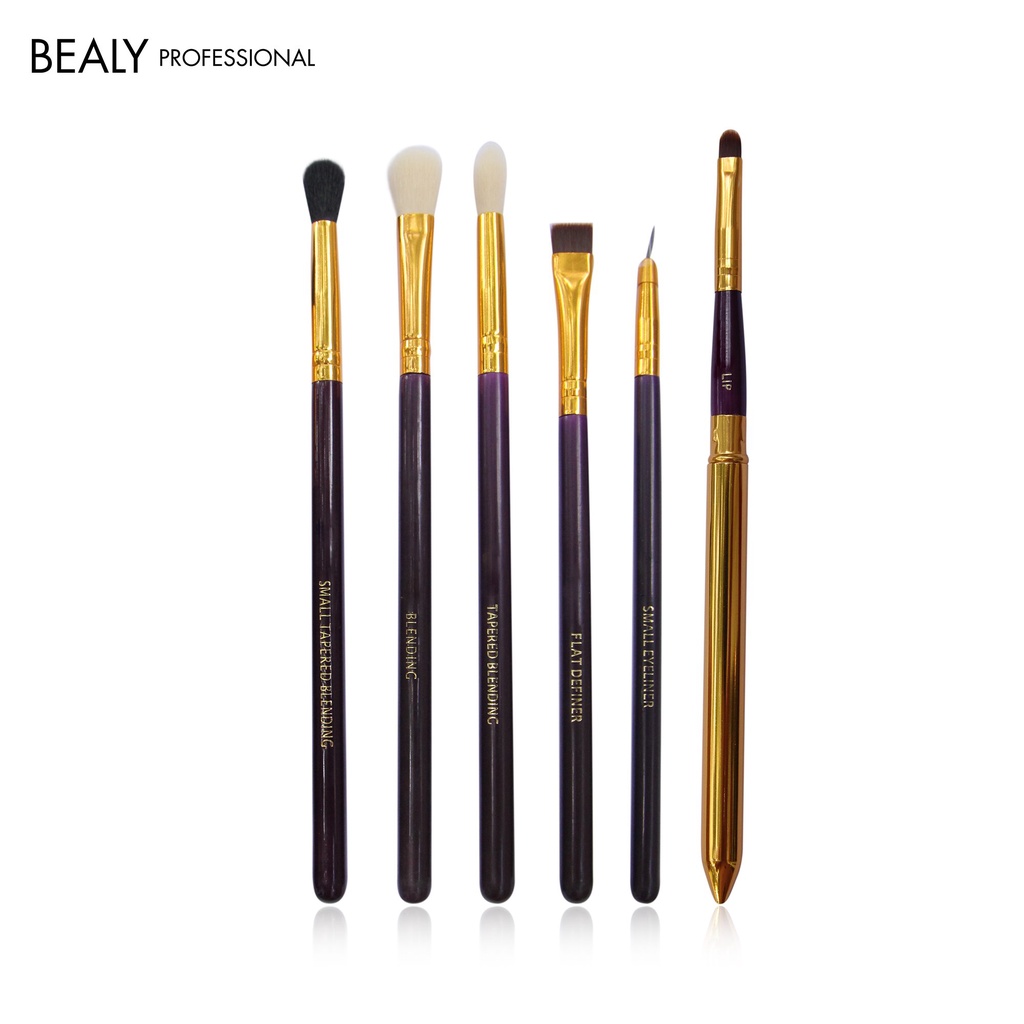 SET CỌ TRANG ĐIỂM MẮT CÁN TÍM CỔ VÀNG 6C