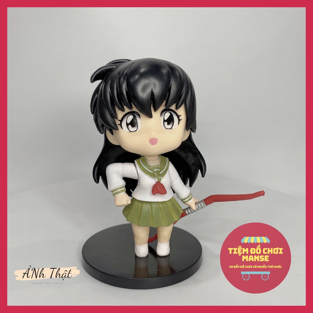 Set mô hình mẫu to 8cm Inuyasha Khuyển Dạ xoa Sesshomaru Kagome Kikyo