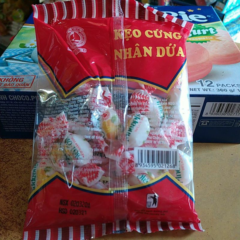 Kẹo cứng nhân dứa gói 90 gam Hải hà