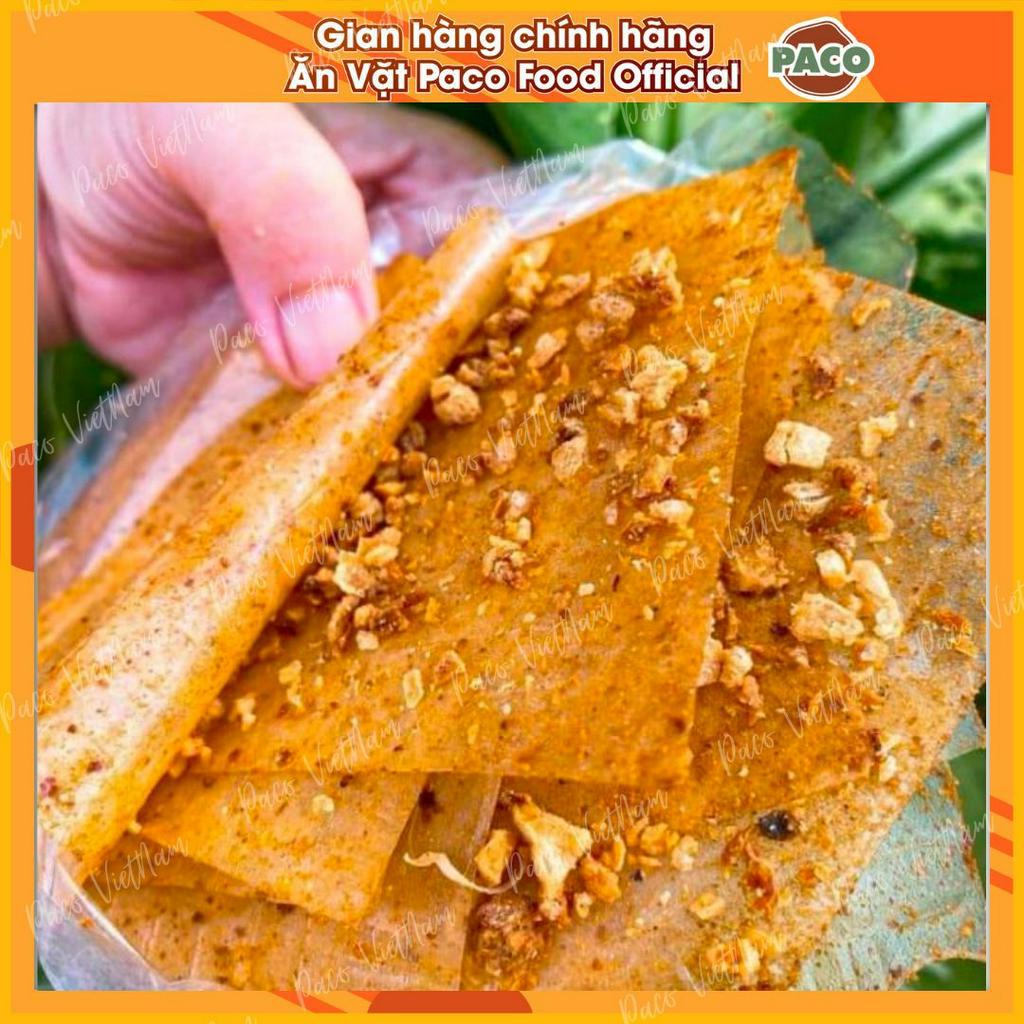 Bánh tráng muối nhuyễn xì ke cay món ăn hot hit túi zip PACO FOOD 100g/500g
