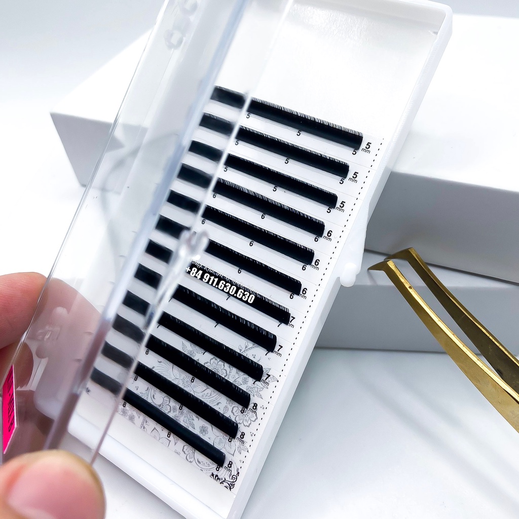 Mi dưới cong J _ B mix  0.10mm_Lông mi_Dụng cụ nối mi chính hãng_Thiên Ngọc Mi