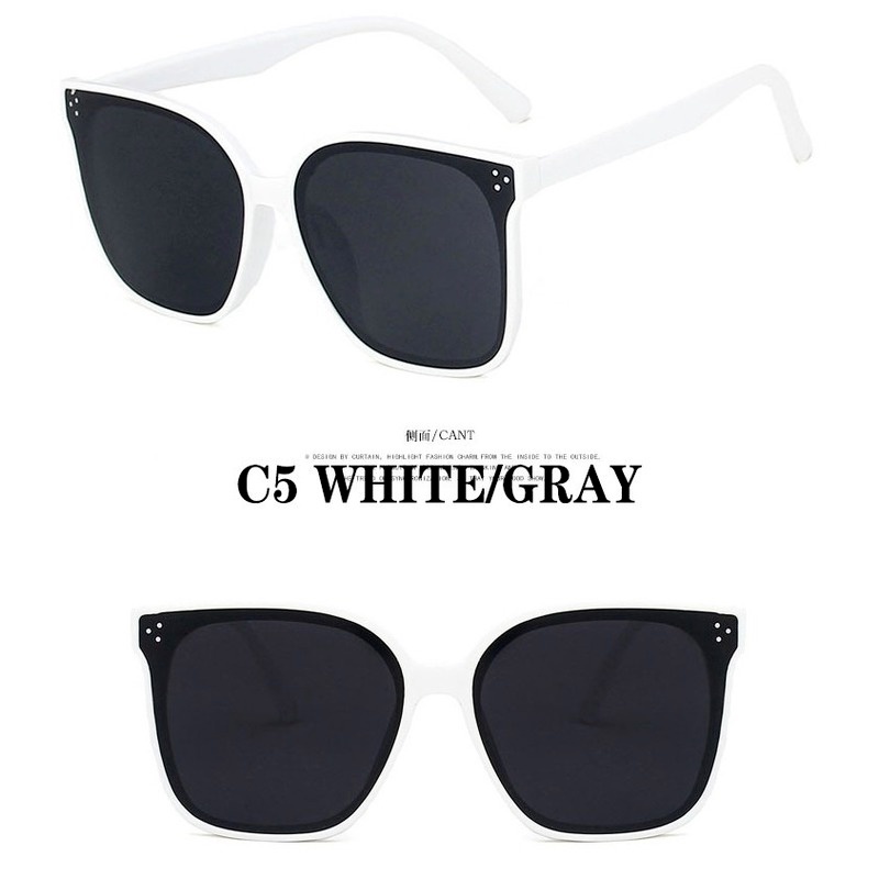 Kính mát gọng vuông phong cách retro thời trang cho nam nữ