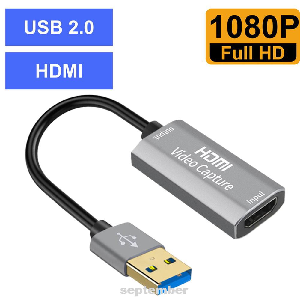 Aluminum Alloy Portable High Speed Broadcast Converter Online Teaching HDMI To USB Game Recording Video Capture Card