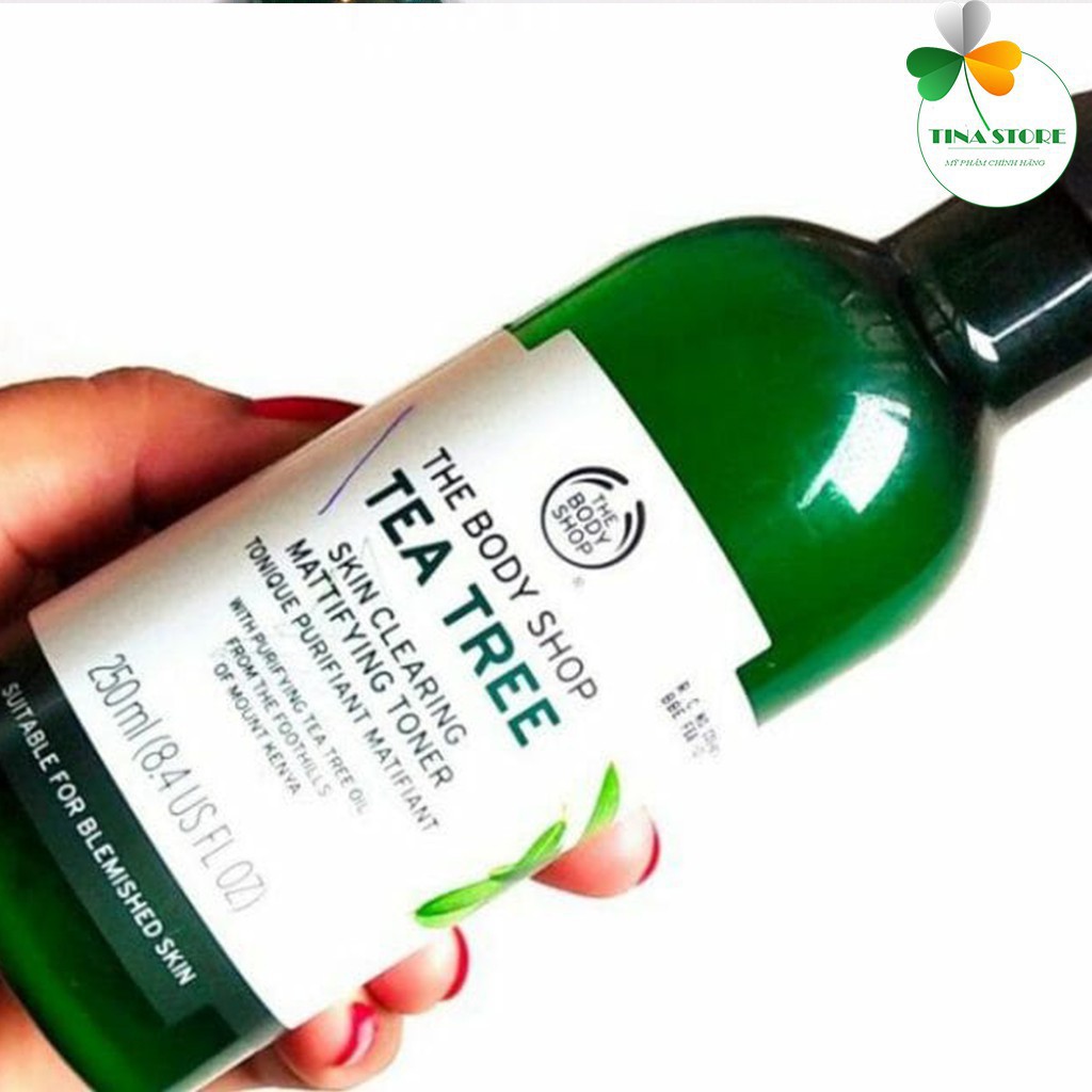 Toner Da Dầu Mụn The Body Shop Tea Tree Skin Clearing Mattifying Toner - Nước Hoa Hồng Trầm Trà