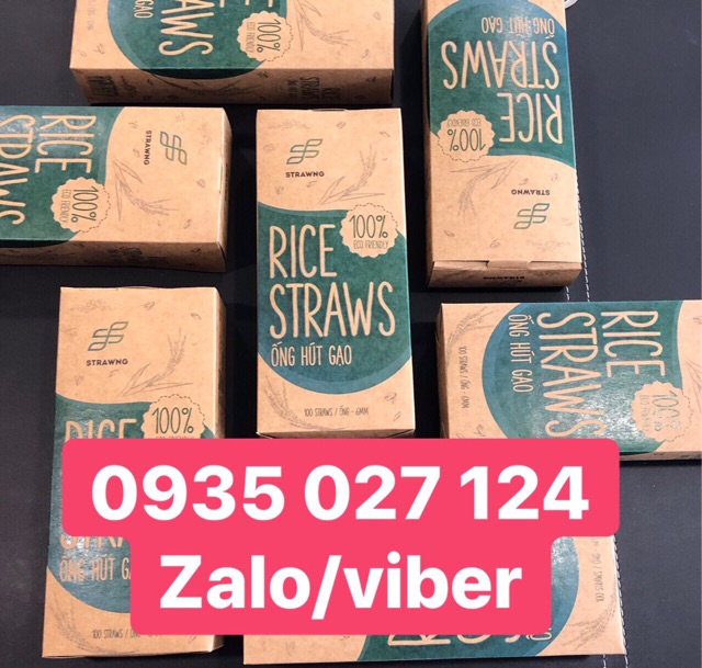 ỐNG HÚT GẠO RICE STRAWS TIÊU CHUẨN XUẤT KHẨU 100% ECO DRIENDLY | BigBuy360 - bigbuy360.vn