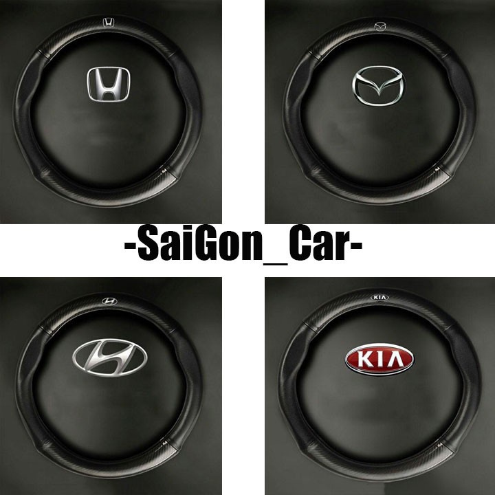 Bọc vô lăng CACBON xe Toyota Vios,Innova,Fortuner,Camry,Altis,Yaris,,Avalon,Avanza,Rush,Cross, Raize,Veloz BVL-CA001