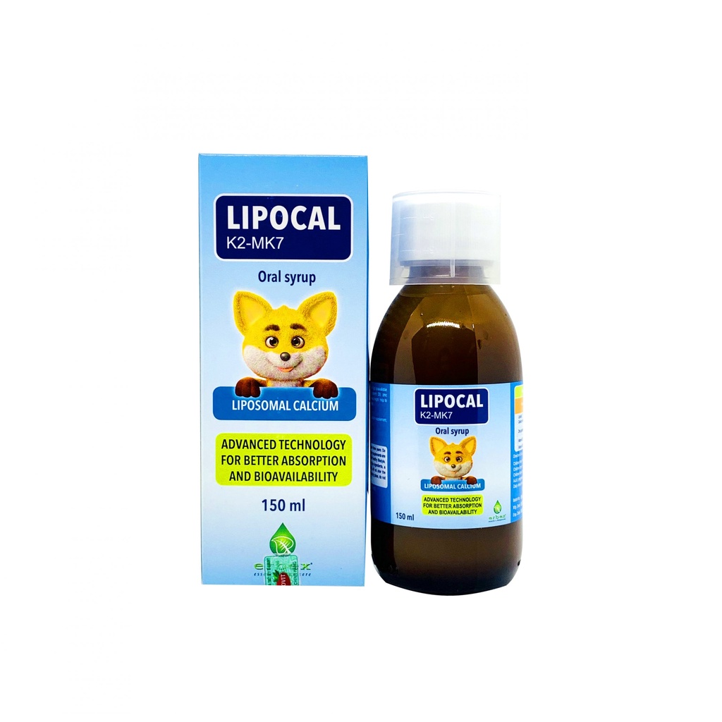 LIPOCAL K2-MK7 - Bổ Sung Canxi,Hỗ Trợ Mọc Răng,Phát Triển Chiều Cao