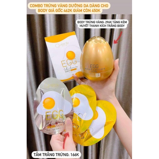 [TẶNG KÍCH TRẮNG] BỘ ĐÔI TẮM TRẮNG TRỨNG VÀ BODY TRỨNG VÀNG | BigBuy360 - bigbuy360.vn