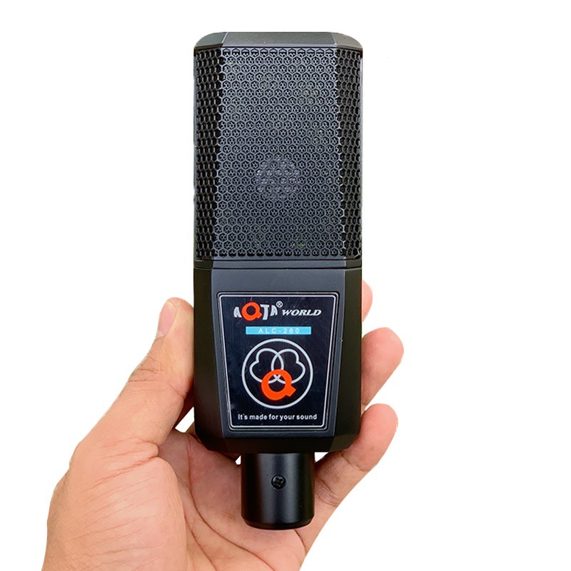 Micro Thu Âm LiveStream Hát Karaoke - Micro AQTA ALC 280 Cao Cấp - Dùng Nguồn 5V và 48V Cực Hay