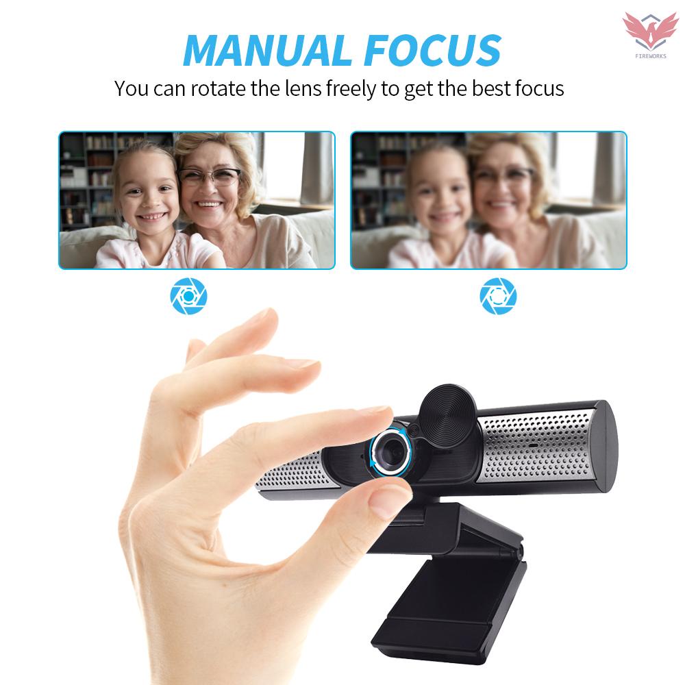 Webcam Fir 1080p Hd 1080p Tích Hợp Micro Tiện Dụng Cho Học Tập Trực Tuyến