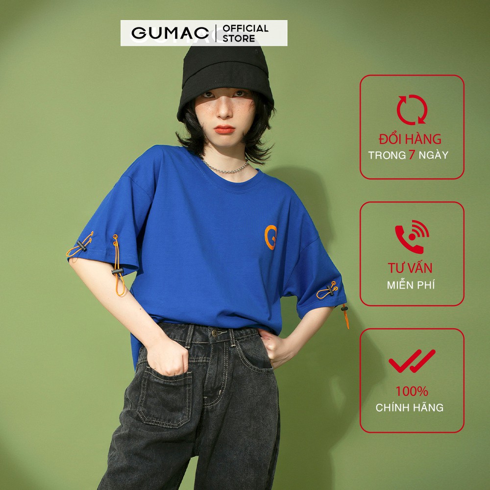 Áo thun nữ in G nổi GUMAC đủ màu, freesize, thiết kế basic ATB164 | BigBuy360 - bigbuy360.vn