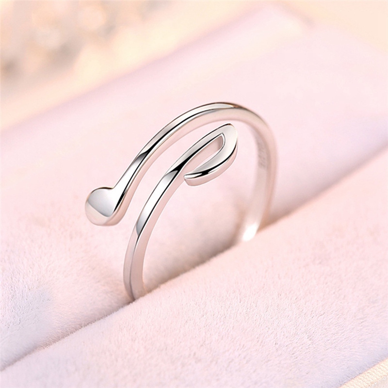 Nhẫn Dáng Hở Hình Nốt Nhạc Thời Trang Dành Cho Phụ Nữ