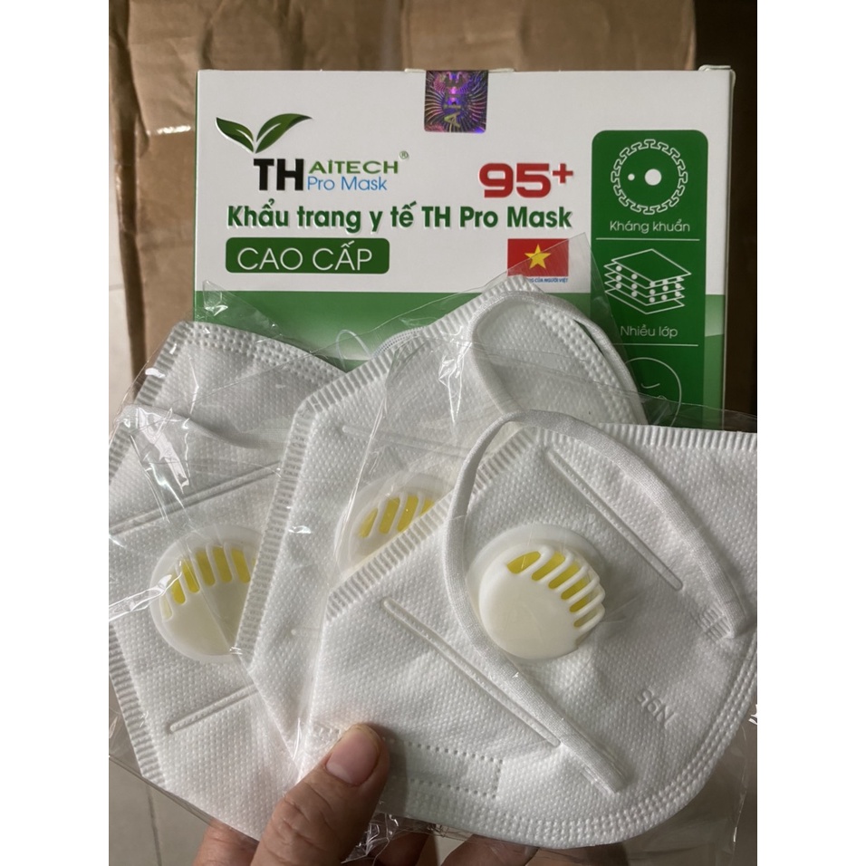 HỘP 20 Khẩu trang VNN95 cao cấp có van lọc chất liệu 5 lớp
