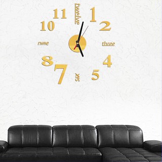 Đồng hồ dán tường  DIY cỡ lớn 100x100 cm