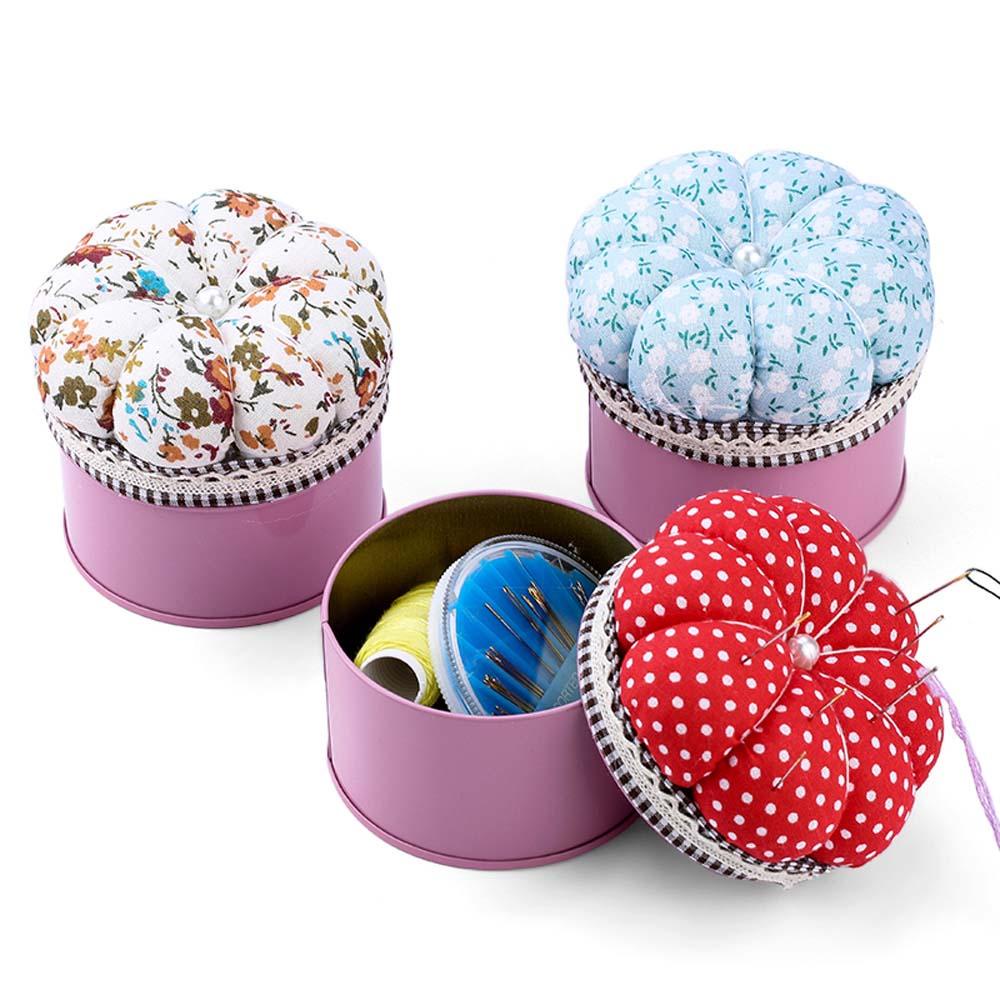 Hộp Đựng Kim Khâu Vá Bằng Vải Cotton Giá Đỡ