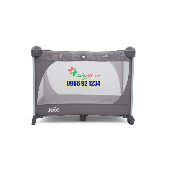 GIƯỜNG CŨI EM BÉ JOIE COMMUTER CHANGE &amp; SNOOZE LINEN GRAY - SNOOZE LEO