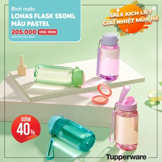 Bình nước Tupperware Lohas Flask 550ml - Màu Pastel