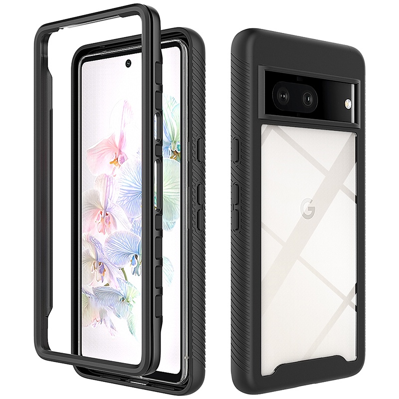 Dành cho Google Pixel 7 / Pixel 7 Pro Full Body Clear Bumper Hybrid Armor Vỏ chống sốc