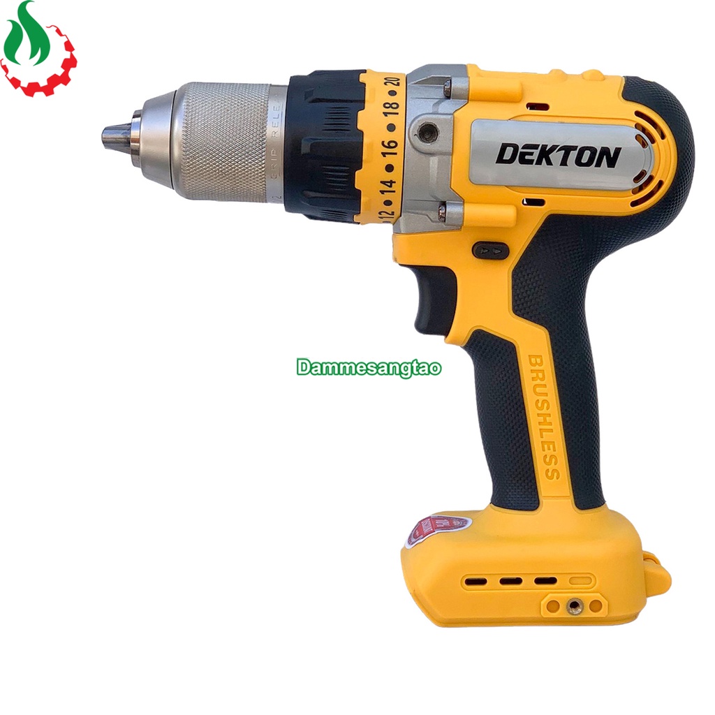 Máy khoan pin 18V Dekton D20-ID1390BL 90Nm (Chân DW)