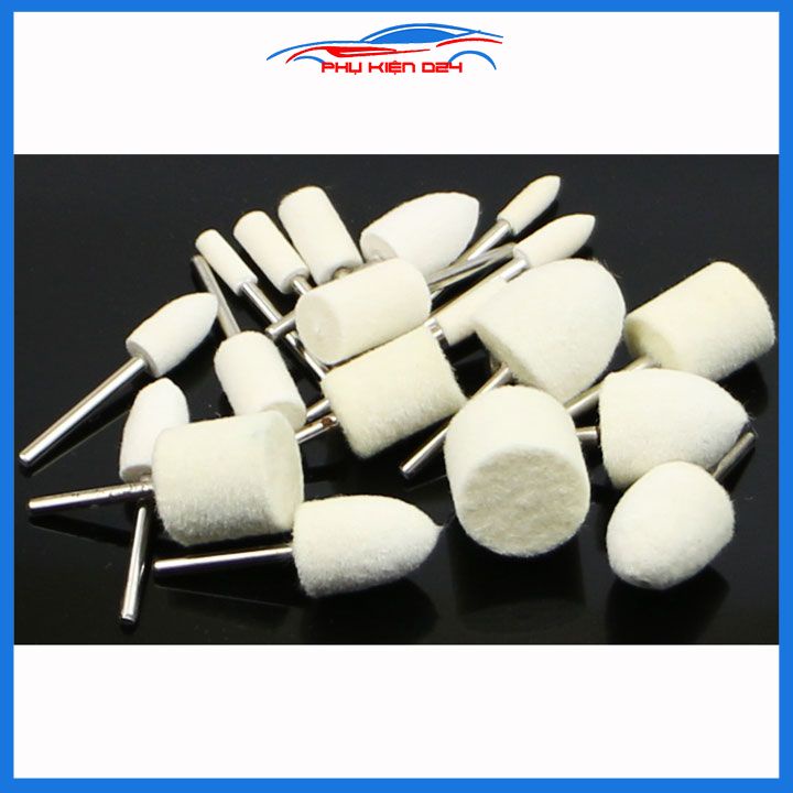 Đầu len đánh bóng kim loại, trang sức chân 6mm hình trụ hình nón đủ kích thước