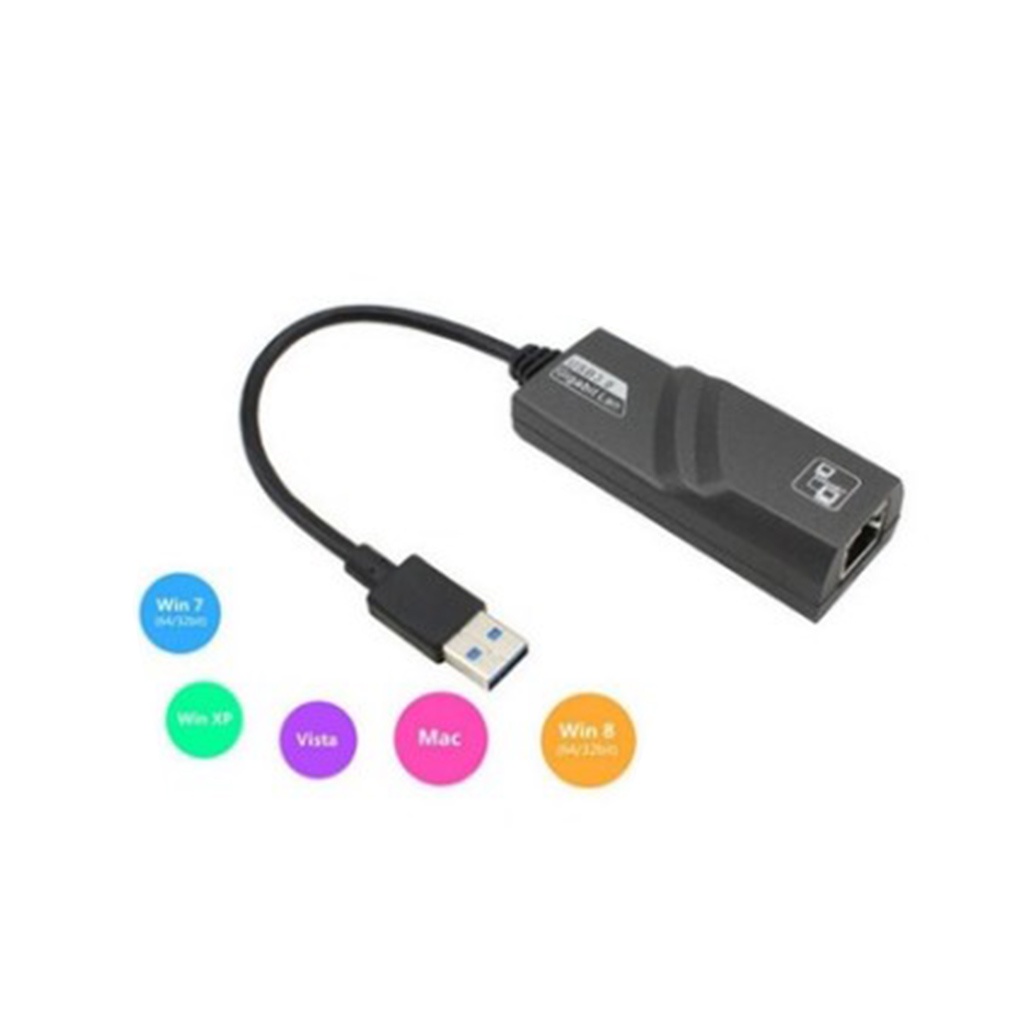 MC-USB3 0 Ethernet Adapter Network Card USB Lan Mini Network Adapter USB-A to RJ45 10/100/1000 Mbps