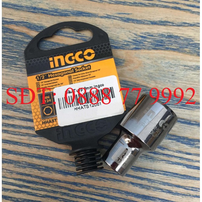Đầu Tuýp 1/2" x 8mm Ingco HHAST12081
