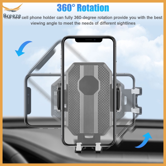Giá Đỡ Điện Thoại Có Thể Xoay 360 Độ Tiện Dụng Dành Cho Ô Tô