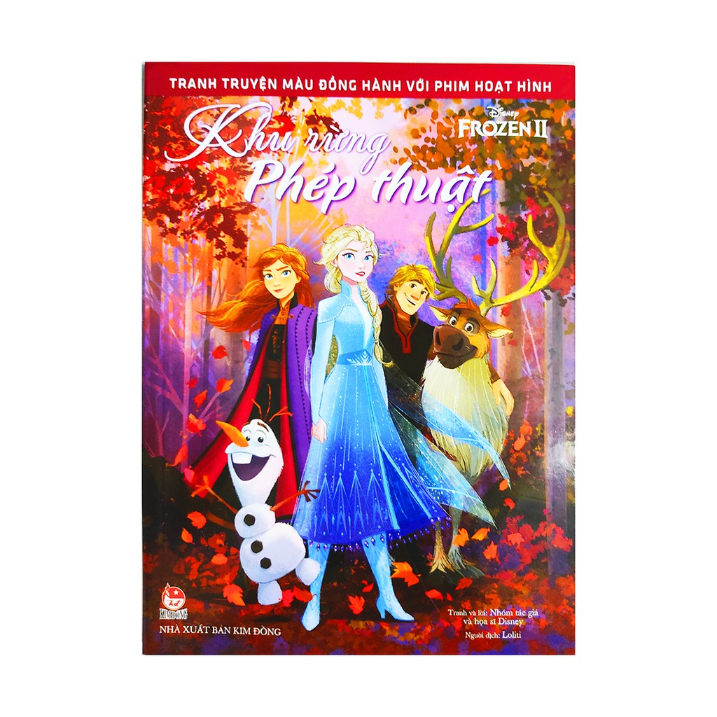 Sách cho bé - Khu Rừng Phép Thuật - Tranh truyện màu đồng hành với phim hoạt hình Disney Frozen 2