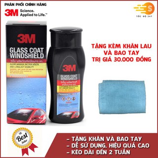 Dung dịch chống bám nước trên kính xe 3m. glass coat windshield 08889