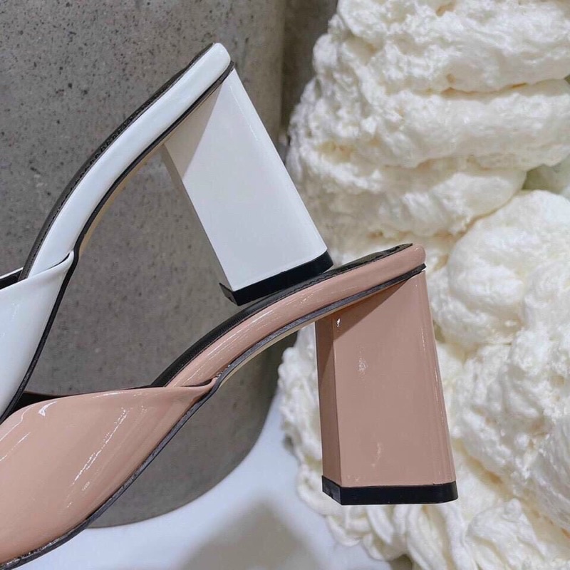 ❤️ XẢ KHO GIẢM 60%❤️ DÉP GUỐC QUAI BẢN BÓNG GÓT THANG 8p SIÊU DỄ ĐI