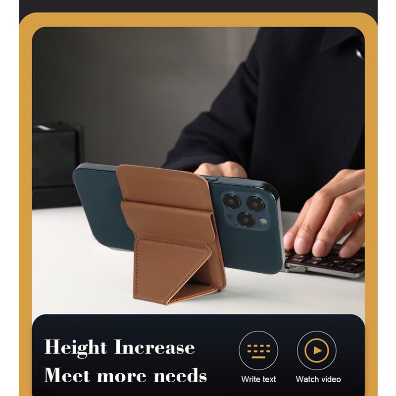 Bao Da Điện Thoại Kiêm Ví Đựng Thẻ Khóa Bấm Nam Châm Cho iPhone 12 14 13 12 Pro Max Mini