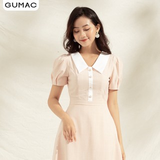 Đầm caro phối cổ DA1110 GUMAC
