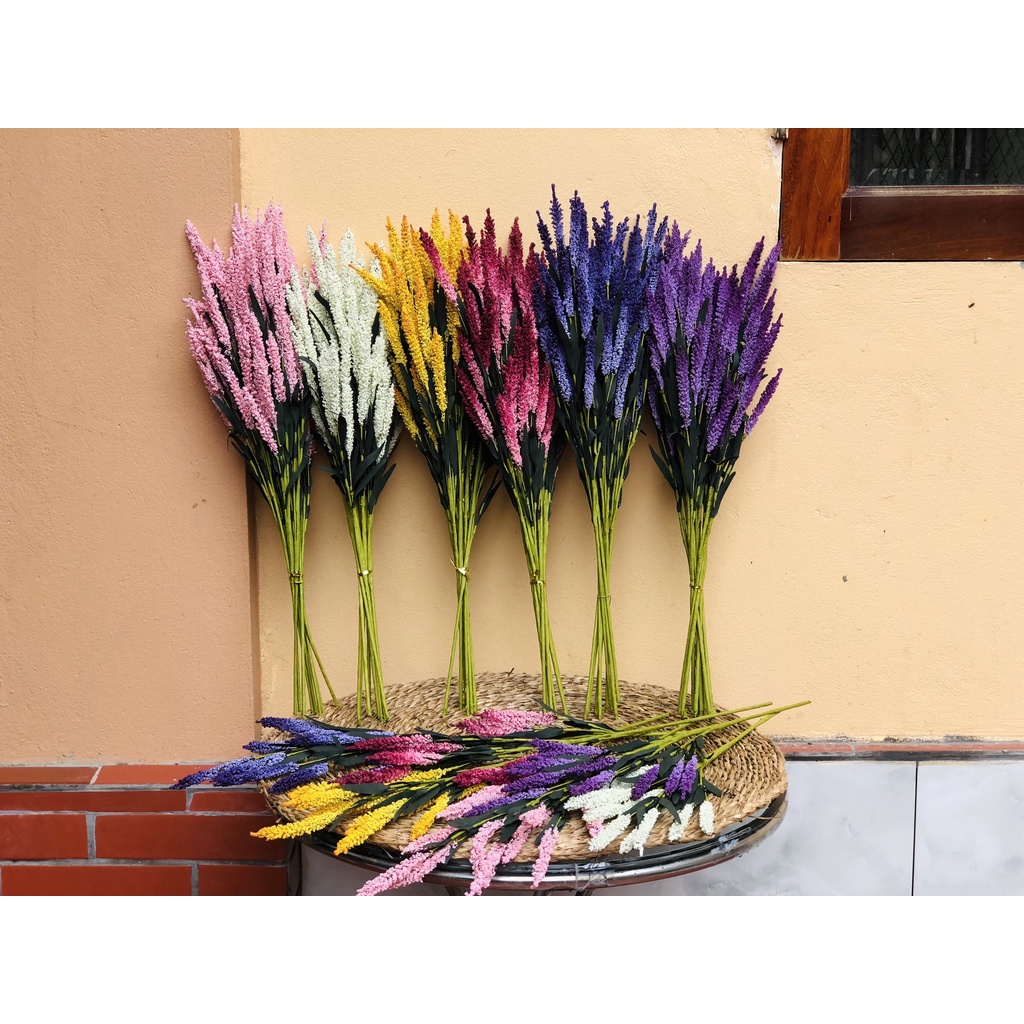Cành hoa Lavender cắm bình siêu xinh Decor trang trí không gian sống