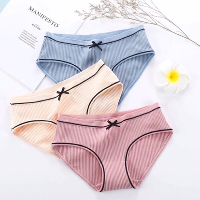 Combo 10 quần lót len tăm kèm nơ xinh xắn