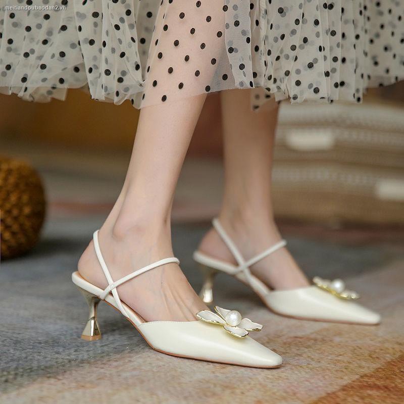 Giày cao gót mũi nhọn mẫu 2021 thời trang dành cho nữ