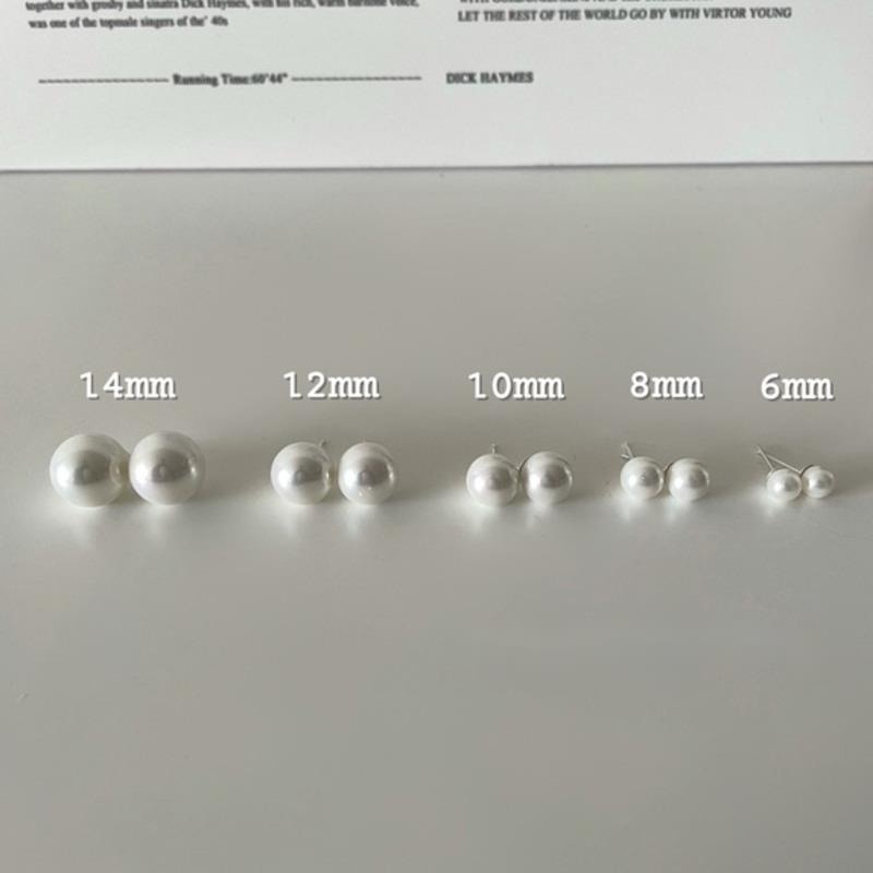 Khuyên Tai Đính Ngọc Trai Đơn Giản Dành Cho Nữ